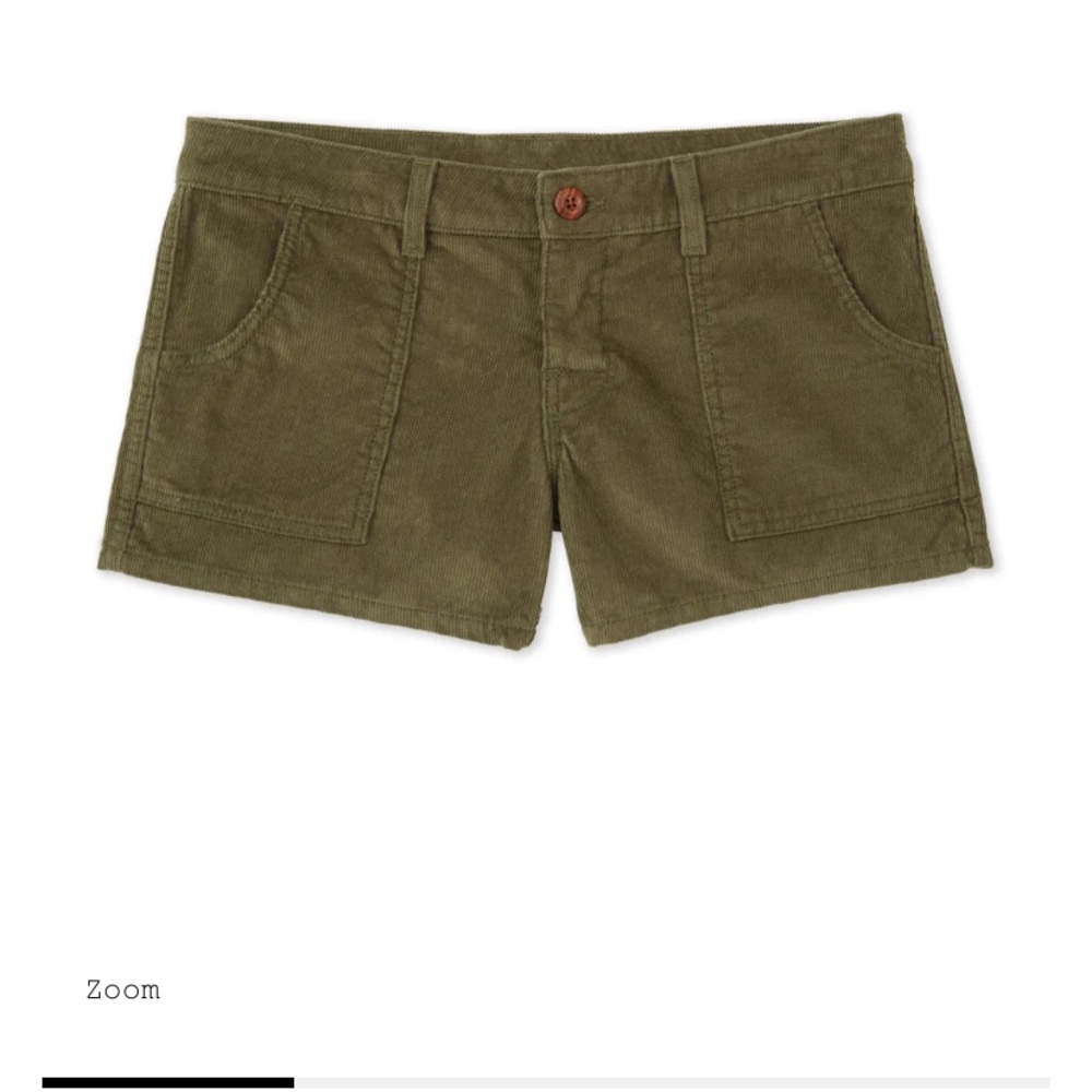 Birdwell Green Cargo Shorts Cotton Blend Casual - Picture 4 of 7